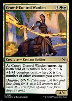 Magic the Gathering Card - Crowd-Control Warden - MTG Circle