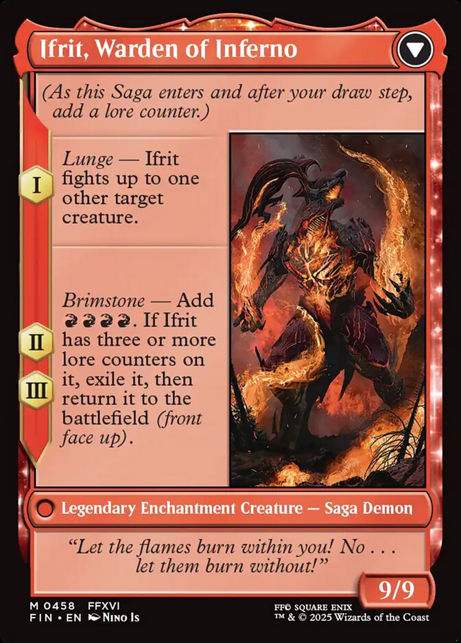 Magic the Gathering Card - Ifrit, Warden of Inferno - MTG Circle