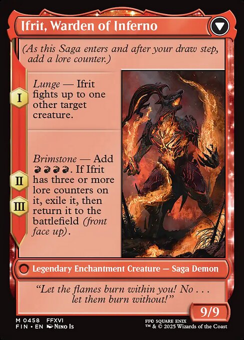 Magic the Gathering Card - Ifrit, Warden of Inferno - MTG Circle