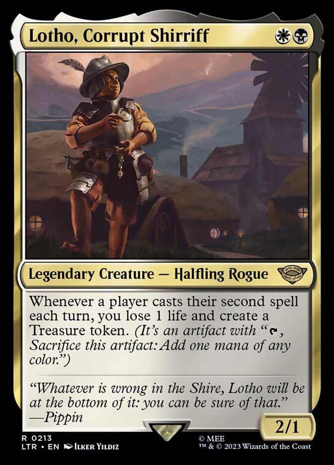 Magic the Gathering Card - Lotho, Corrupt Shirriff - MTG Circle