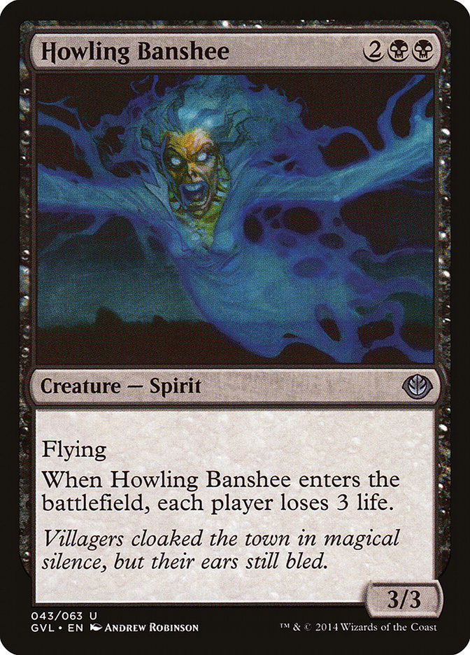 Magic the Gathering Card - Howling Banshee - MTG Circle