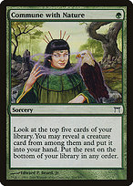 Magic the Gathering Card - Commune with Nature - MTG Circle