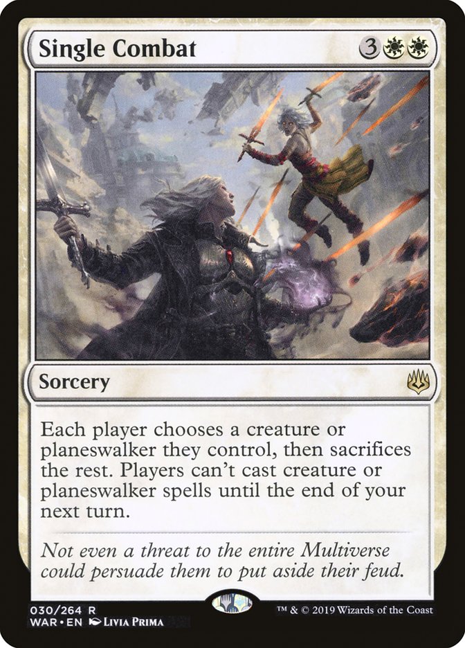 Magic the Gathering Card - Single Combat - MTG Circle