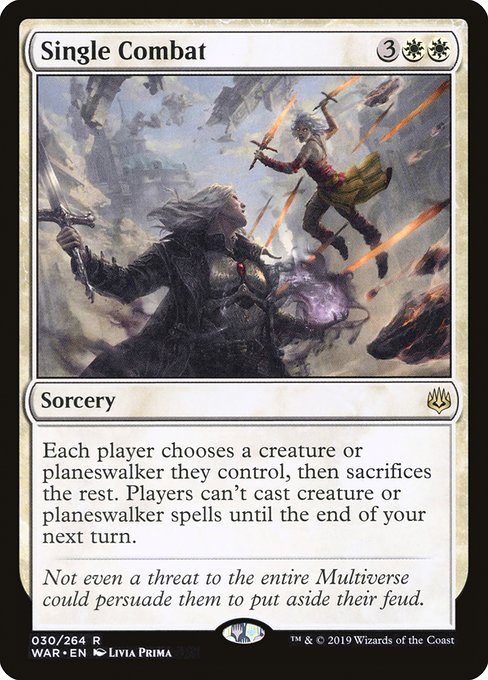 Magic the Gathering Card - Single Combat - MTG Circle