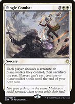 Magic the Gathering Card - Single Combat - MTG Circle