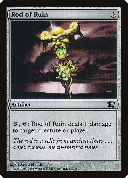 Magic the Gathering Card - Rod of Ruin - MTG Circle