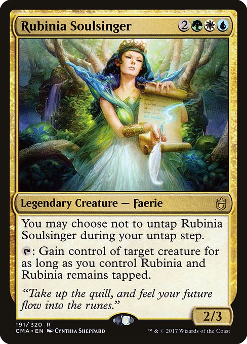 Magic the Gathering Card - Rubinia Soulsinger - MTG Circle