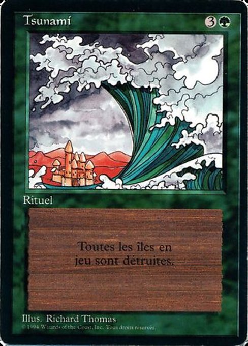 Magic the Gathering Card - Tsunami - MTG Circle