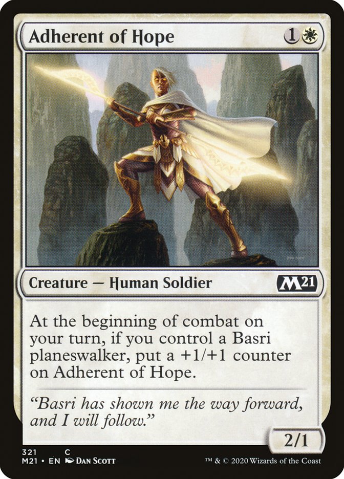 Magic the Gathering Card - Adherent of Hope - MTG Circle