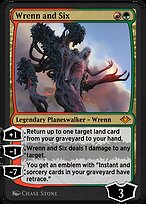 Magic the Gathering Card - Wrenn and Six - MTG Circle