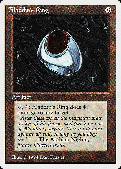 Magic the Gathering Card - Aladdin's Ring - MTG Circle