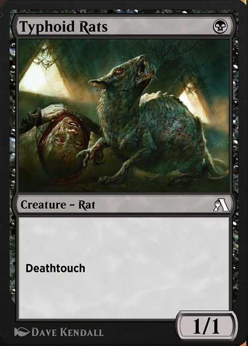 Magic the Gathering Card - Typhoid Rats - MTG Circle