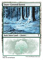 Magic the Gathering Card - Snow-Covered Forest - MTG Circle