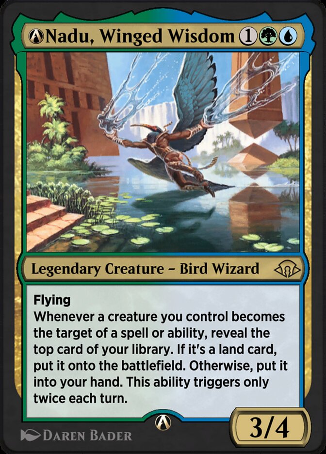 Magic the Gathering Card - A-Nadu, Winged Wisdom - MTG Circle