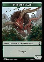 Magic the Gathering Card - Dinosaur Beast - MTG Circle