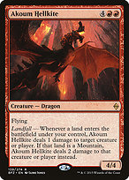 Magic the Gathering Card - Akoum Hellkite - MTG Circle