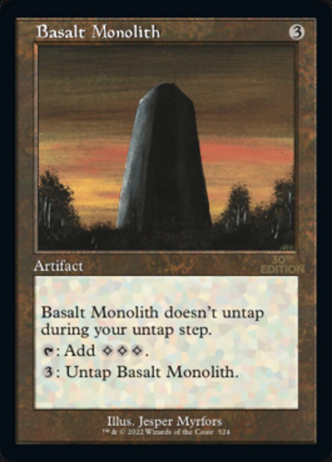 Magic the Gathering Card - Basalt Monolith - MTG Circle