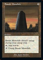 Magic the Gathering Card - Basalt Monolith - MTG Circle