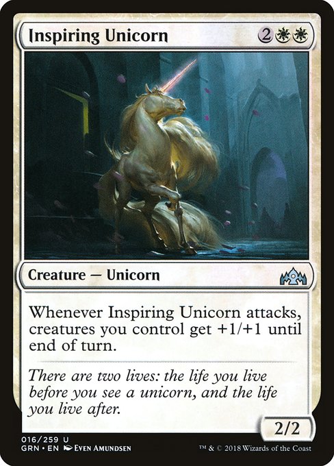 Magic the Gathering Card - Inspiring Unicorn - MTG Circle