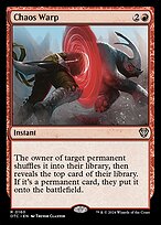 Magic the Gathering Card - Chaos Warp - MTG Circle