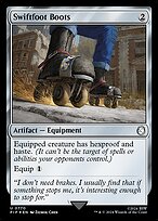 Magic the Gathering Card - Swiftfoot Boots - MTG Circle