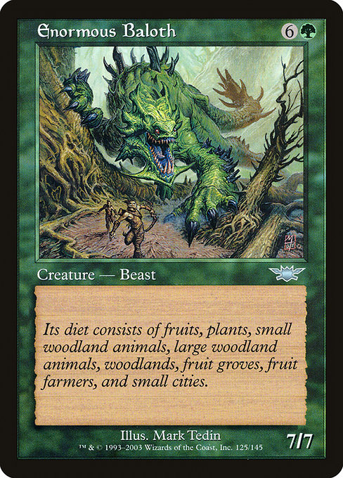 Magic the Gathering Card - Enormous Baloth - MTG Circle