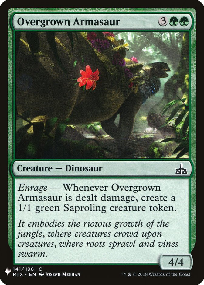 Magic the Gathering Card - Overgrown Armasaur - MTG Circle