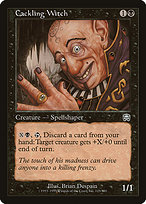 Magic the Gathering Card - Cackling Witch - MTG Circle