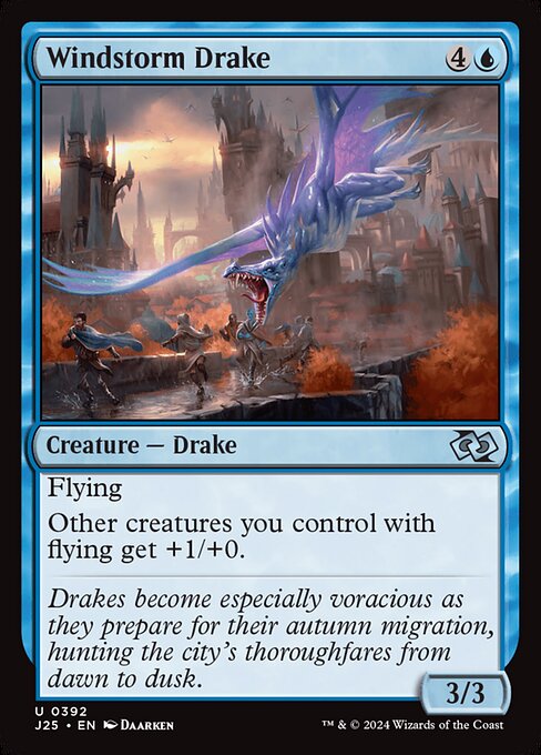Magic the Gathering Card - Windstorm Drake - MTG Circle