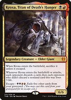 Magic the Gathering Card - Kroxa, Titan of Death's Hunger - MTG Circle