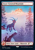 Magic the Gathering Card - Snow-Covered Mountain - MTG Circle