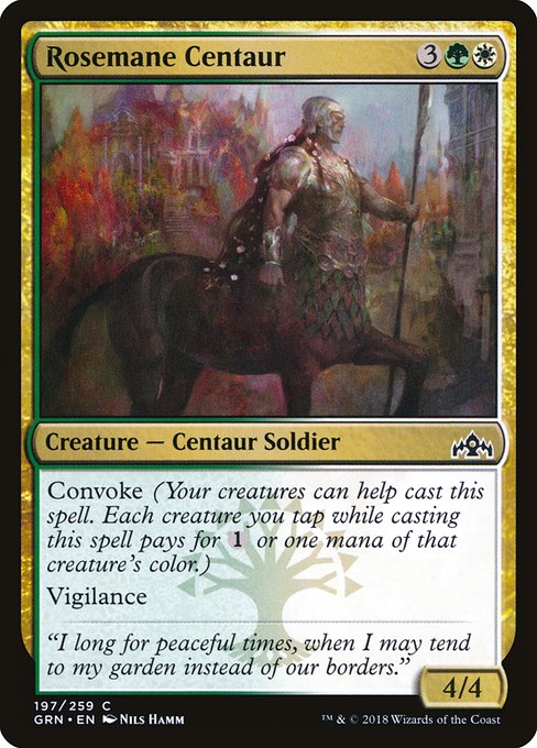 Magic the Gathering Card - Rosemane Centaur - MTG Circle