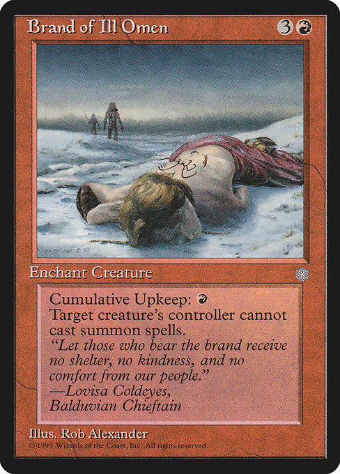 Magic the Gathering Card - Brand of Ill Omen - MTG Circle