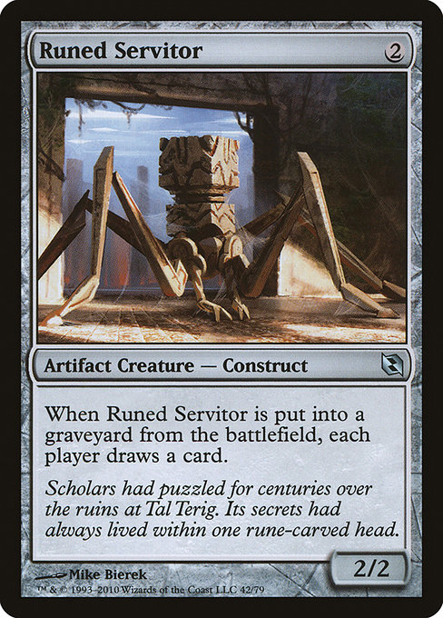 Magic the Gathering Card - Runed Servitor - MTG Circle