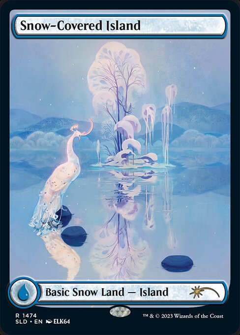 Magic the Gathering Card - Snow-Covered Island - MTG Circle
