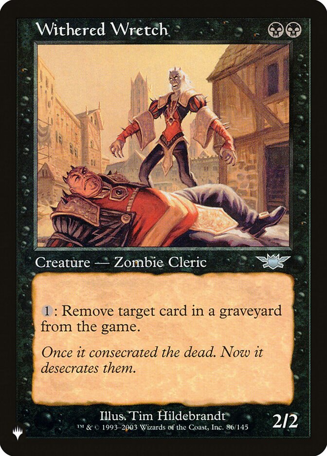 Magic the Gathering Card - Withered Wretch - MTG Circle