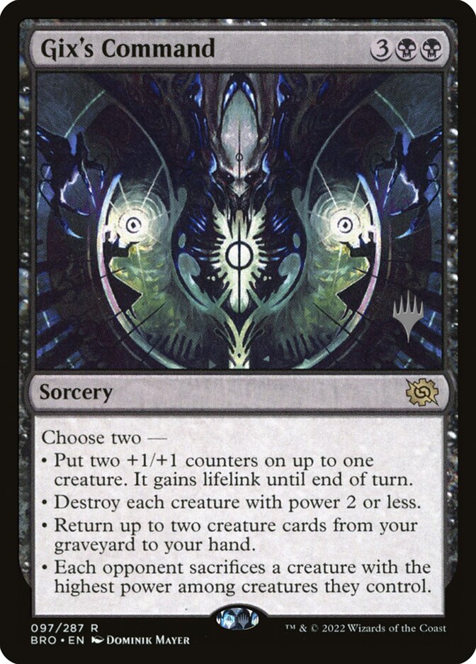 Magic the Gathering Card - Gix's Command - MTG Circle