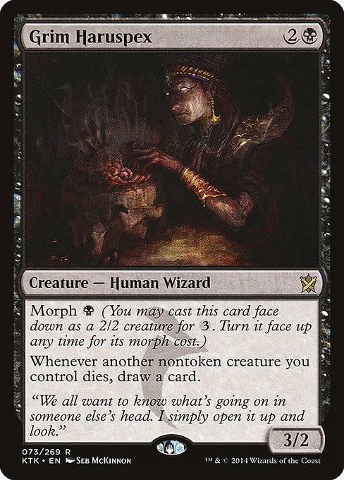 Magic the Gathering Card - Grim Haruspex - MTG Circle