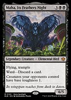 Magic the Gathering Card - Maha, Its Feathers Night - MTG Circle