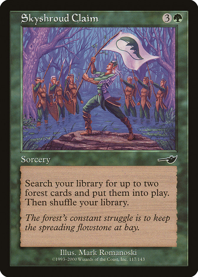 Magic the Gathering Card - Skyshroud Claim - MTG Circle