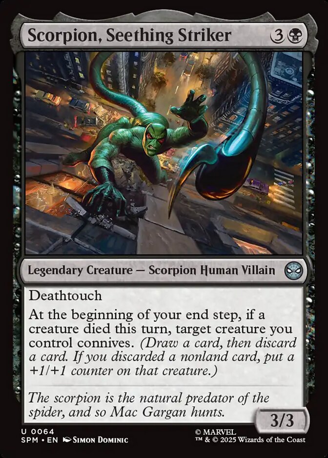Magic the Gathering Card - Scorpion, Seething Striker - MTG Circle