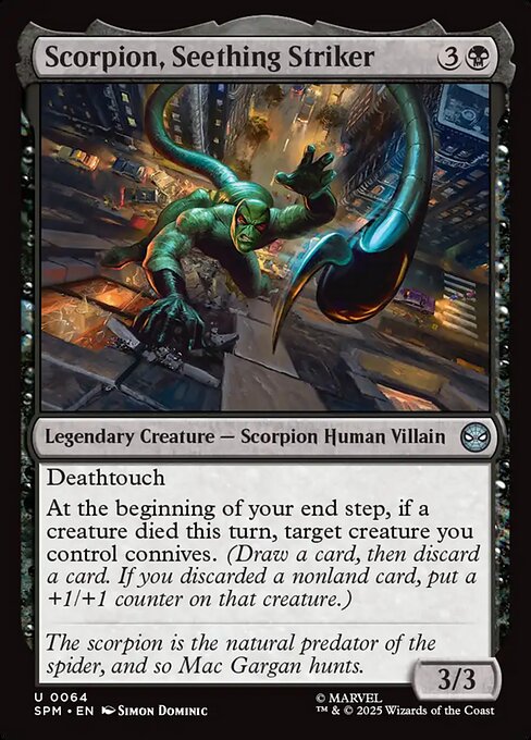 Magic the Gathering Card - Scorpion, Seething Striker - MTG Circle