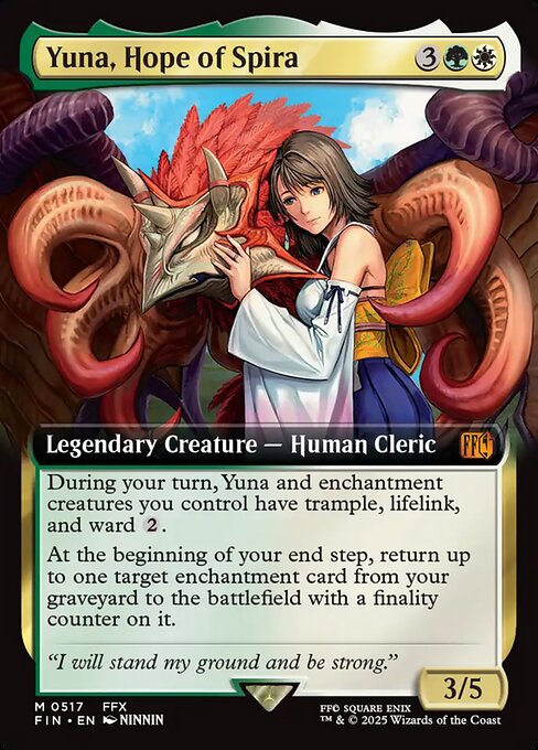 Magic the Gathering Card - Yuna, Hope of Spira - MTG Circle