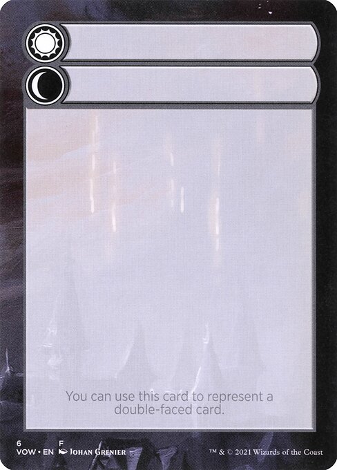 Magic the Gathering Card - Double-Faced Substitute Card - MTG Circle