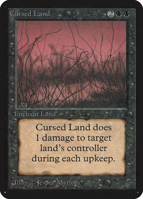 Magic the Gathering Card - Cursed Land - MTG Circle