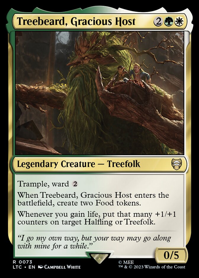 Magic the Gathering Card - Treebeard, Gracious Host - MTG Circle