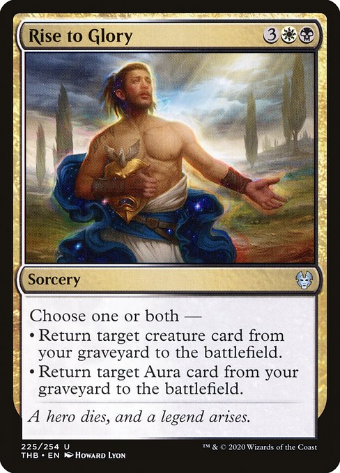 Magic the Gathering Card - Rise to Glory - MTG Circle