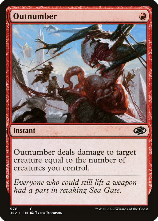Magic the Gathering Card - Outnumber - MTG Circle