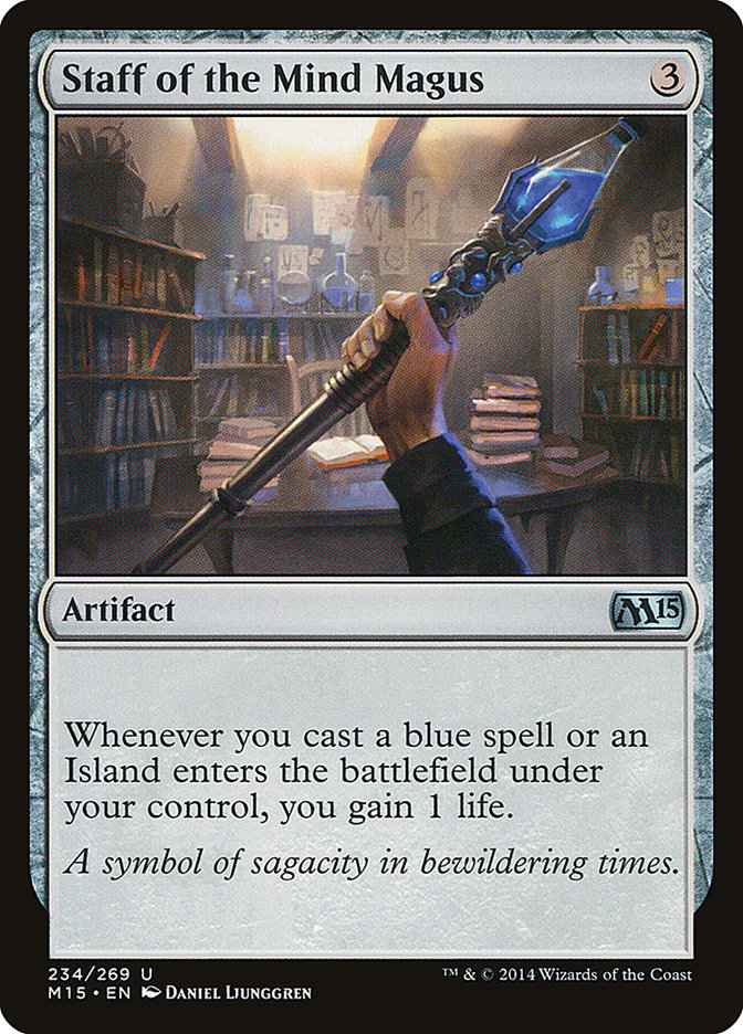Magic the Gathering Card - Staff of the Mind Magus - MTG Circle
