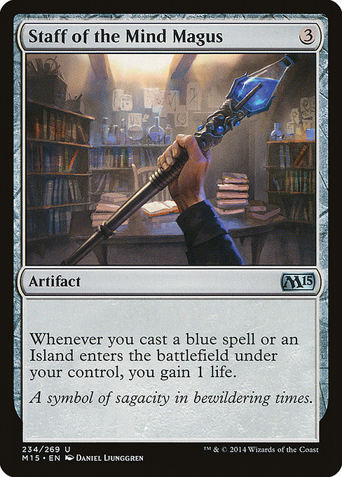 Magic the Gathering Card - Staff of the Mind Magus - MTG Circle